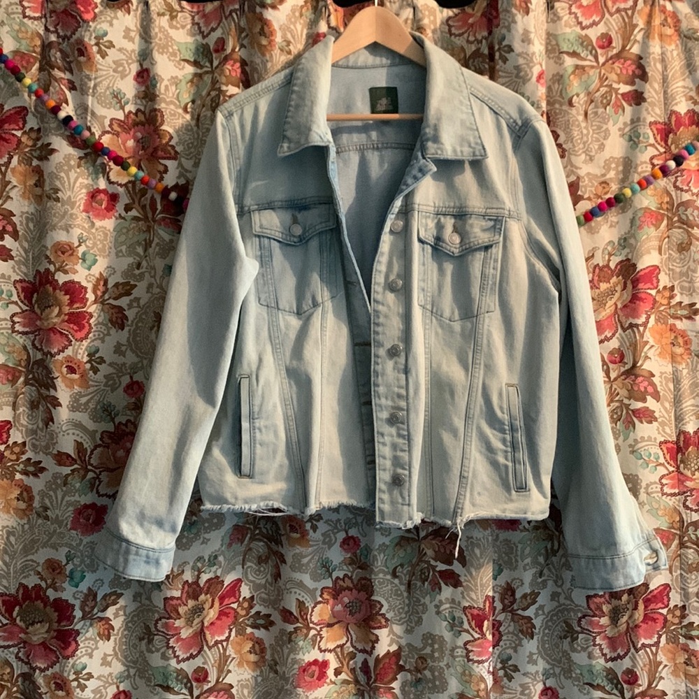 Wild Fable Distressed Denim Jacket XXL